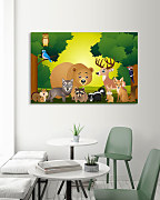 Obraz Lesné zvieratká zs1148